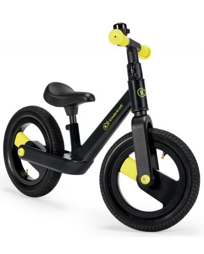Bicicletă de echilibru KinderKraft - Goswift, neagră - 2