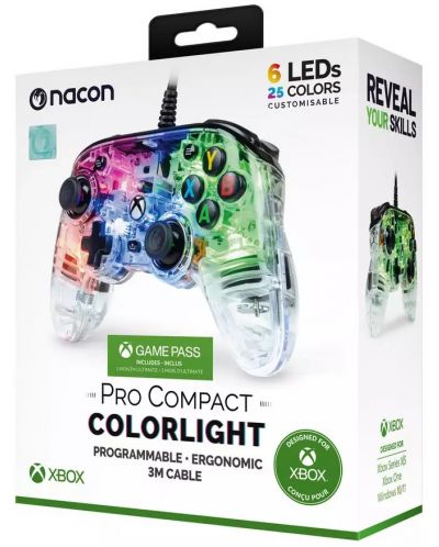 Controller Nacon - Pro Compact, Colorlight (Xbox One/Series S/X) - 9