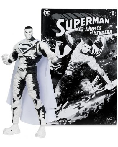 Set figurine de colecție McFarlane DC Comics: Superman - Ghosts of Krypton (Page Punchers) (Sketch Edition) (Gold Label) (Limited Edition), 18 cm - 6