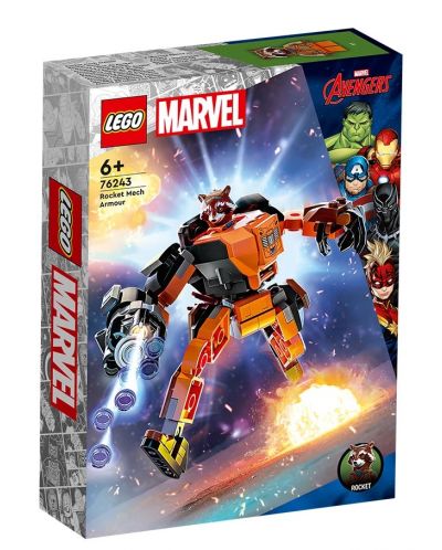 Constructor LEGO Marvel Super Heroes - Armura robotică a lui Rocket (76243) - 1