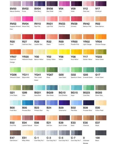 Set de markere Too Copic Ciao - А colors, 72 de culori - 2
