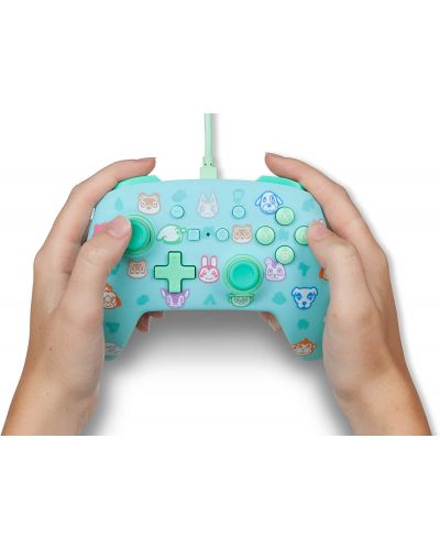 Controller PowerA - Enhanced, cu fir, pentru Nintendo Switch, Animal Crossing: New Horizons - 9