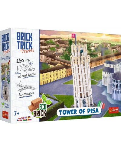 Constructor Trefl Brick Trick Travel - Turnul înclinat din Pisa - 1