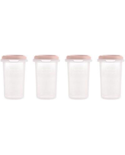 Set de recipienti Miniland - Terra Blush, 330 ml, 4 buc - 1