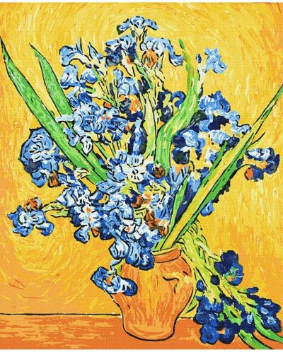 Set de pictură pe numere Ideyka - Irisi Van Gogh, 40 x 50 cm - 1