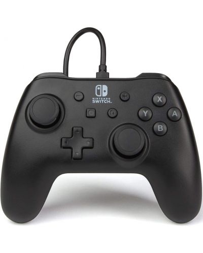 PowerA Controller - Controler cu fir pentru Nintendo Switch, negru mat - 1
