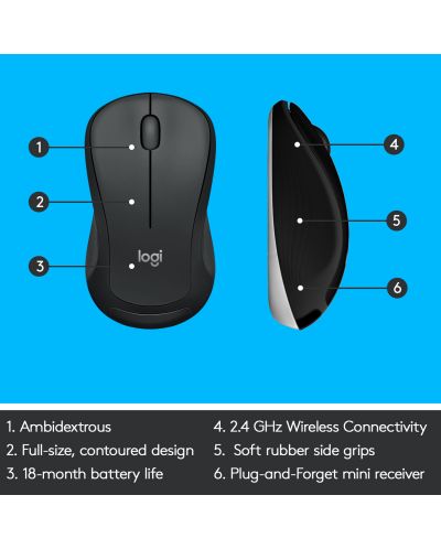 Set tastatura si mouse Logitech MK540 Advanced - wireless - 9