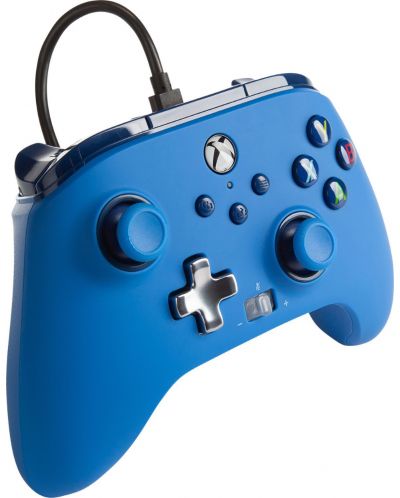 Controller cu fir PowerA - Enhanced, pentru Xbox One/Series X/S, Blue - 2