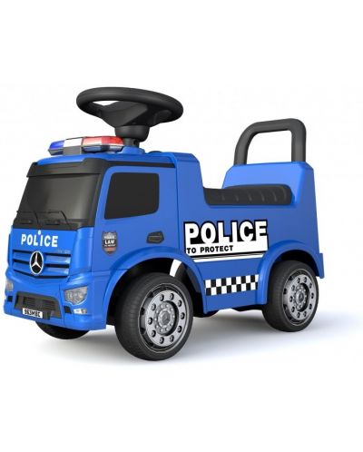 Masina pentru copii Moni Mercedes Benz - Antos Police, albastra - 1
