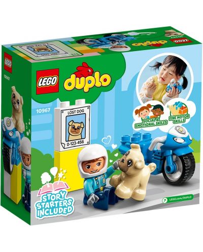 Constructor Lego Duplo Town - Motocicleta de politie (10967)	 - 1