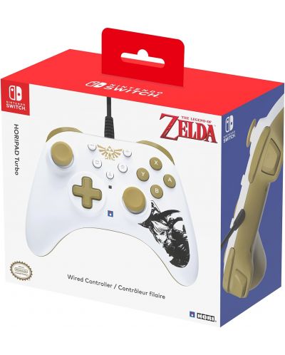 Controller Hori - Horipad Turbo, Zelda, жичен (Nintendo Switch) - 5