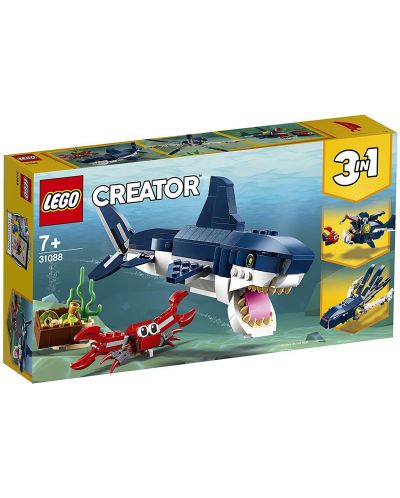 Constructor 3 în 1 LEGO Creator - Creaturi marine din adancuri (31088) - 1