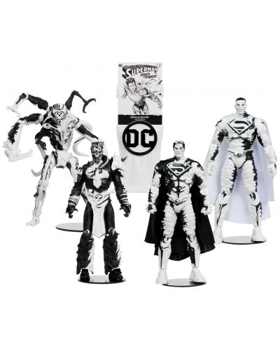 Set figurine de colecție McFarlane DC Comics: Superman - Ghosts of Krypton (Page Punchers) (Sketch Edition) (Gold Label) (Limited Edition), 18 cm - 10