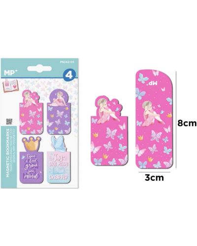 Set semn de carte magnetice MP - Fairy, 4 buc. - 2