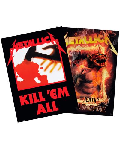 Set mini postere GB eye Music: Metallica - Kill'Em All & Jump in the Fire  - 1