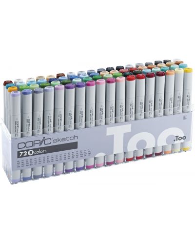 Set de markere Too Copic Sketch - B colors, 72 de culori - 1