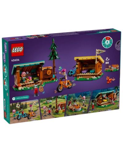 Constructor  LEGO Friends - Cabane confortabile în tabăra de aventuri (42624) - 2