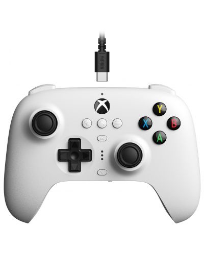 Controller 8BitDo - Ultimate Wired, Hall Effect Edition, alb (Xbox One/Xbox Series X/S) - 2