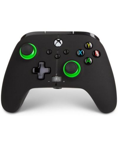 Controller cu fir PowerA - Enhanced, pentru Xbox One/Series X/S, Green Hint - 1