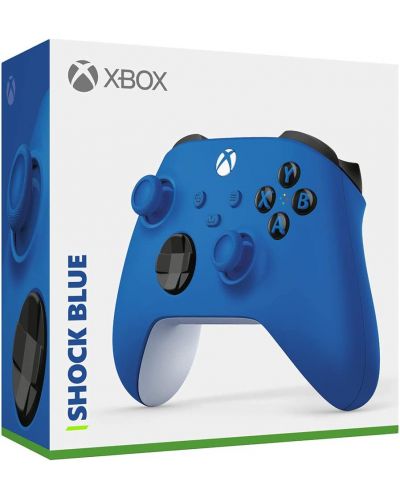 Controler Microsoft - pentru Xbox, fără fir, Shock Blue - 4