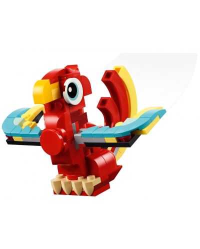 Constructor LEGO Creator 3 în 1 - Dragon roșu (31145) - 5