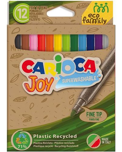 Carioca Joy - Eco Family, 12 culori - 1
