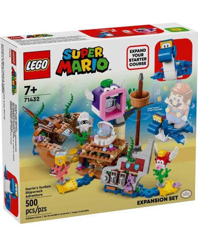 Constructor de adăugare LEGO Super Mario - Aventura cu epava a lui Dory (71432) - 1