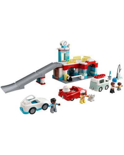 Set de construit Lego Duplo Town - Parcare si spalatorie auto (10948) - 4