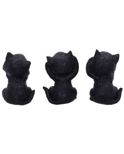 Set de statuete Nemesis Now Adult: Humor - Three Wise Kitties, 8 cm - 3