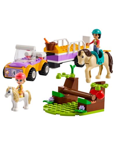 Constructor LEGO Friends - Remorcă pentru cal și ponei (42634) - 2