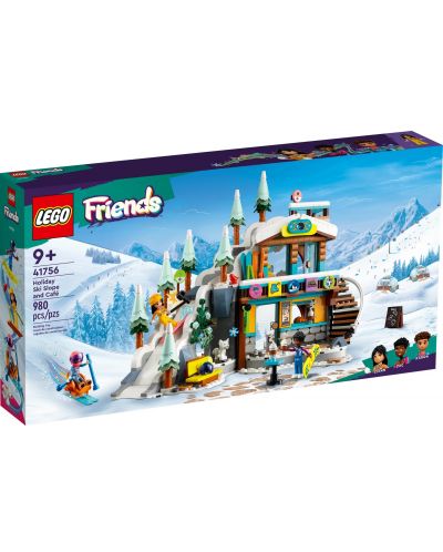 Set de construcții LEGO Friends - Pârtie de schi și cafenea (41756) - 1