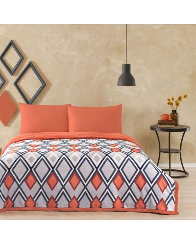 Set de dormitor cu pătură TAC - Harlow, portocaliu - 2