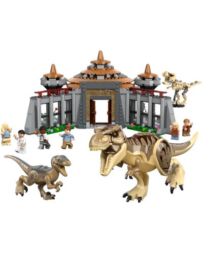 Set de construcție LEGO Jurassic World - Centru de vizitatori cu Rex și Raptor (76961) - 3
