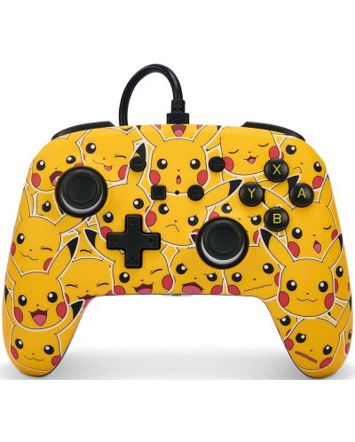 Controller PowerA - Enhanced, cu fir, pentru Nintendo Switch, Pikachu Moods - 1