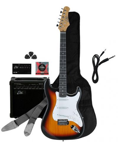 Set chitară electrica cu accesorii EKO - EG-11, Sunburst - 1