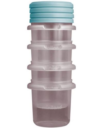 Set de recipienti Miniland - Terra Ocean, 250 ml, 4 buc - 2