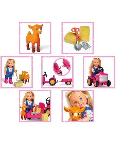 Set Simba Toys Evi Love - Evie cu un tractor - 6