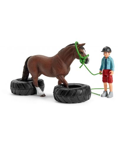 Set Schleich Farm World Horses - Cursa de agilitate cu ponei - 4