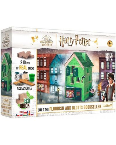 Constructor Trefl Brick Trick - Harry Potter: Librăria lui Flourish și Blott - 1