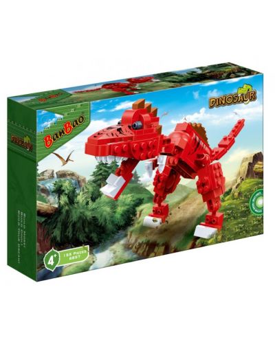 Constructor BanBao - Red Dinosaur, 159 bucăți - 1