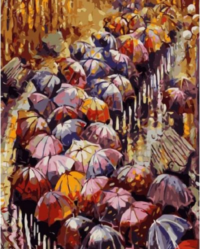 Set de pictură TSvetnoy - Autumn Umbrellas - 1