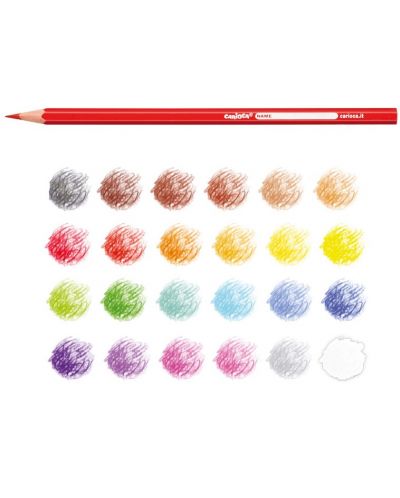Set de creioane colorate Carioca -  Brilliant Hexagon, 24 de culori - 2