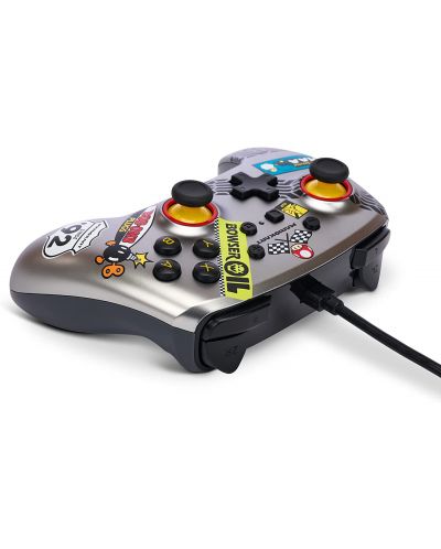 Controller PowerA - Enhanced, cu fir, pentru Nintendo Switch, Mario Kart - 5