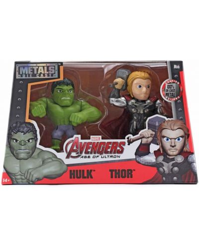 Set Figurine Metals Die Cast Marvel - Thor & Hulk - 4