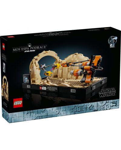 Constructor LEGO Star Wars - Dioramă Cursa din Mos Espa (75380) - 1