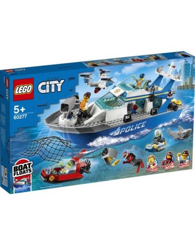 Set de construit Lego City - Salupa de patrulare a politiei (60277) - 1