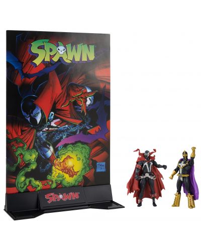 Set de figurine de acțiune McFarlane Comics: Spawn - Spawn & Anti-Spawn (Spawn #1), 8 cm - 10