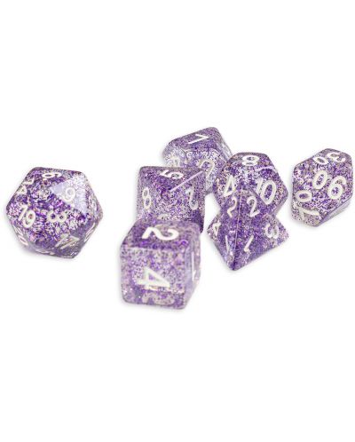 Set zaruri Dice4Friends Confetti - Purple, 7 bucati - 1