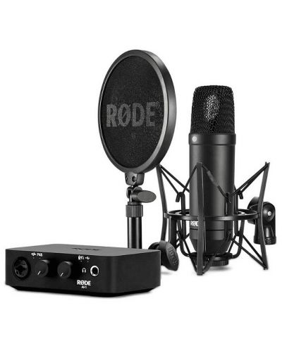 Set de microfon și interfață audio Rode NT1+AI - negru - 1