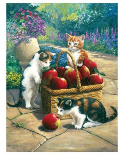 Set de pictură cu vopsele acrilice Royal - Pisicițe, 22 x 30 cm - 1